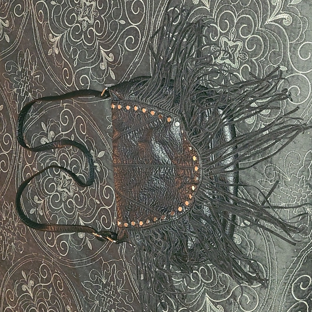 Target Boho/Biker Fringe Shoulder Bag/Cross over.